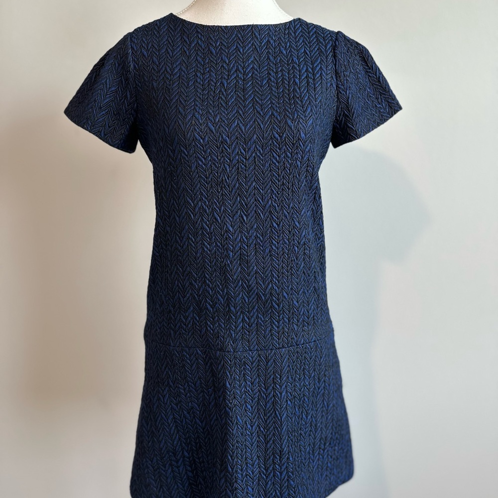 Alice + Olivia Liv Herringbone Mini Dress